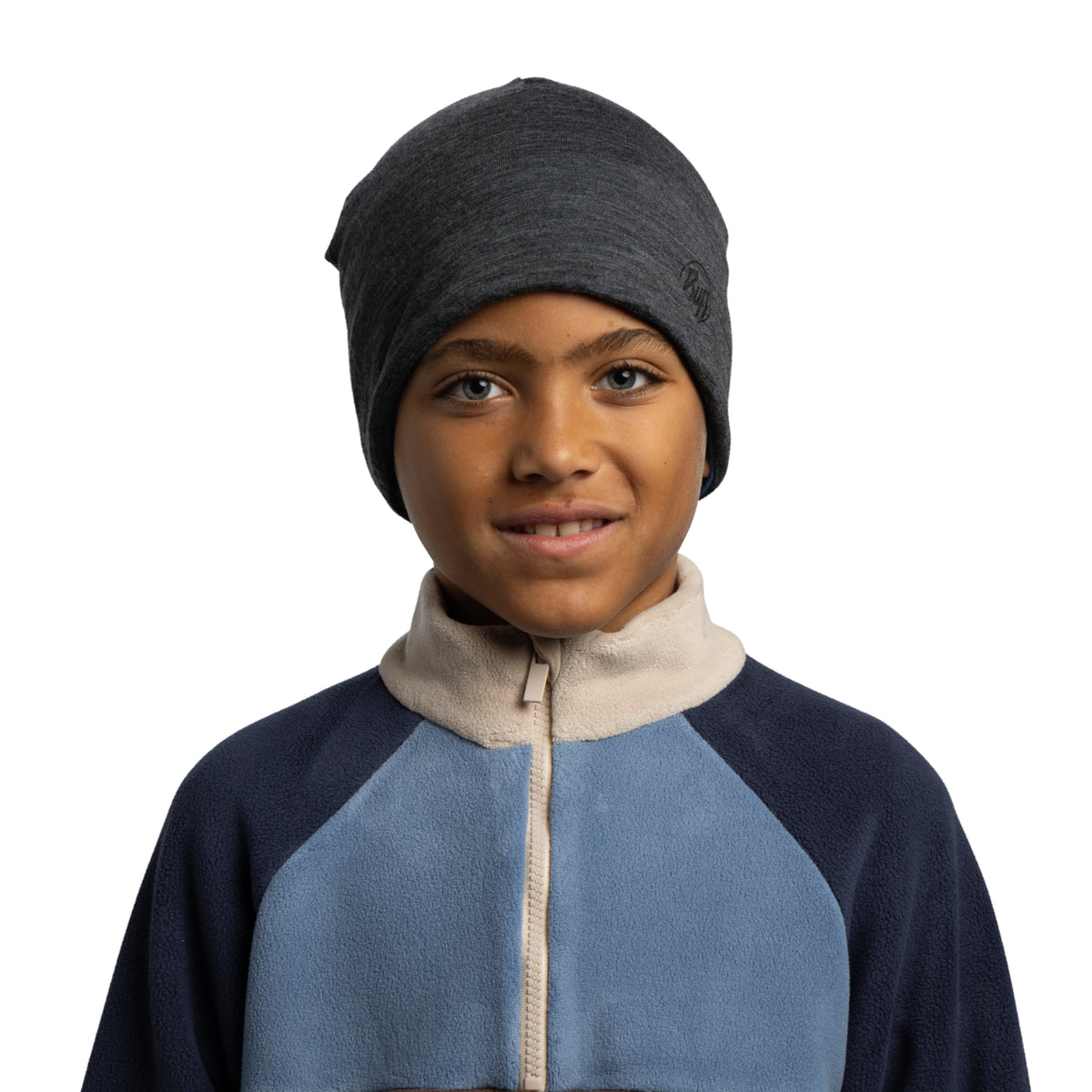 Caciula pentru copii LW  Merino ROYAL-GREY