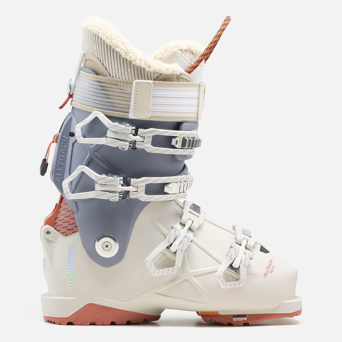 Clapari dama Rossignol Alltrack Pro 90 W Gripwalk - Beige Violet Blue