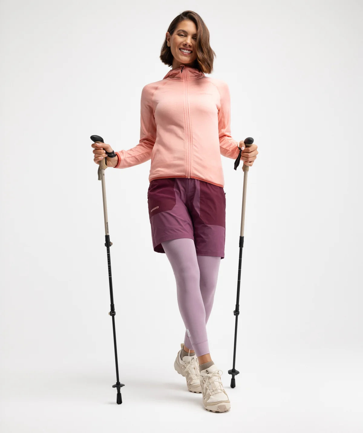 Siroko – Jachetă Fleece cu Glugă Femei Ember Pink