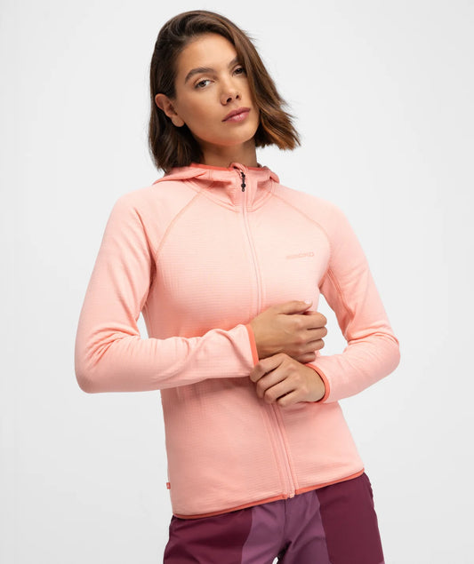 Siroko – Jachetă Fleece cu Glugă Femei Ember Pink