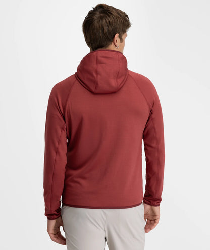 Siroko Stride – Midlayer Fleece cu Glugă Bărbați Maroon