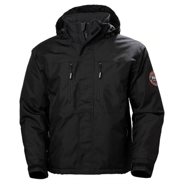 Geaca captusita cu gluga Helly Hansen Berg Winter, neagra, XS