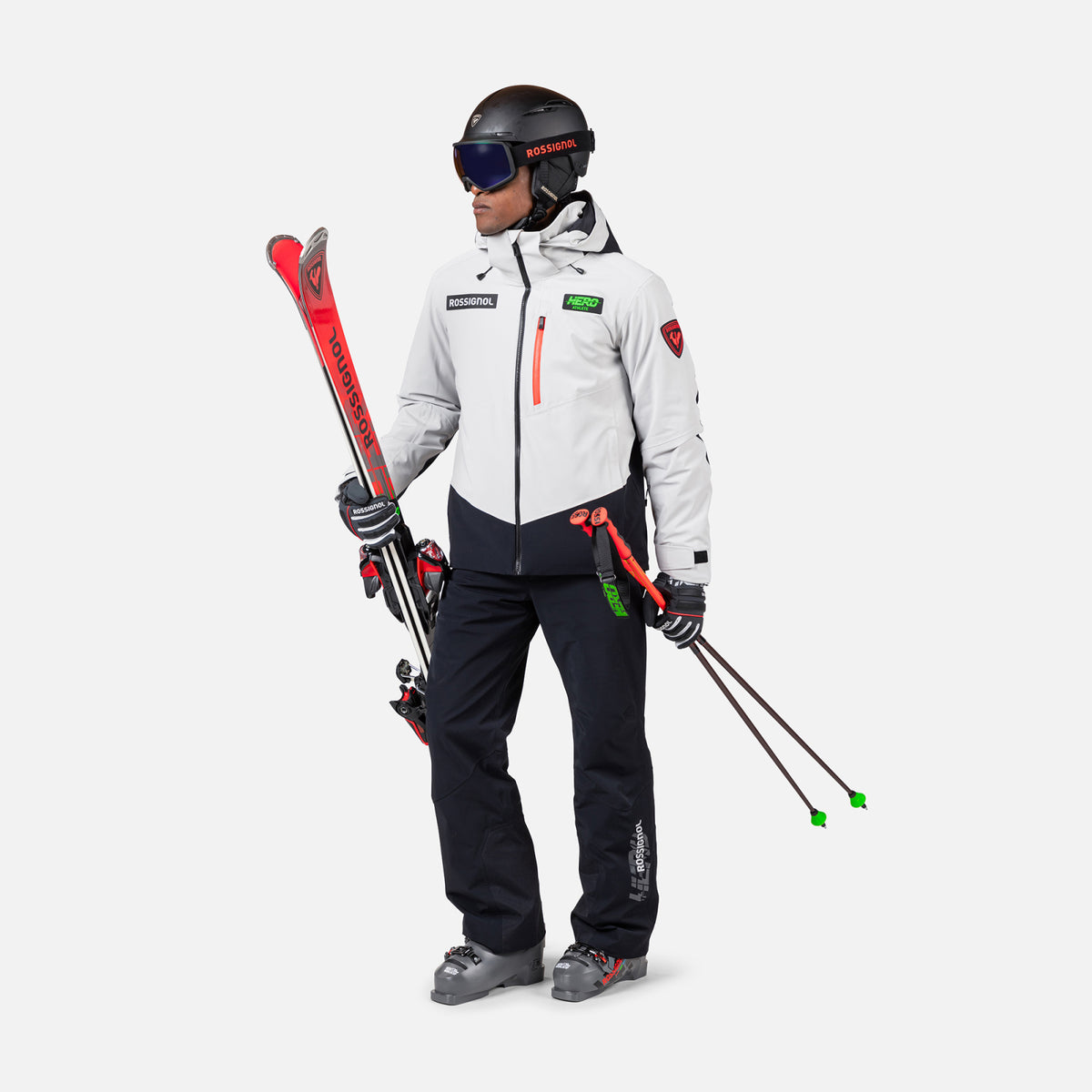 Geaca schi barbati Rossignol HERO BLACKSIDE Insulated Soft Grey