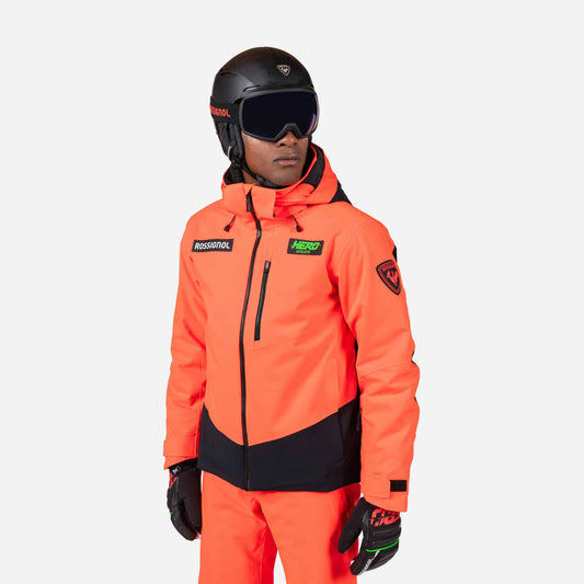 Geaca schi barbati Rossignol HERO BLACKSIDE Insulated Neon Red