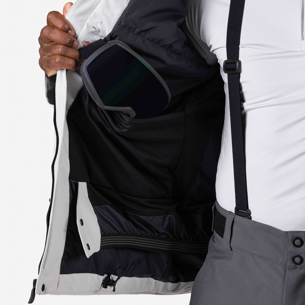 Geaca schi barbati Rossignol HERO VELIKA Insulated Soft Grey
