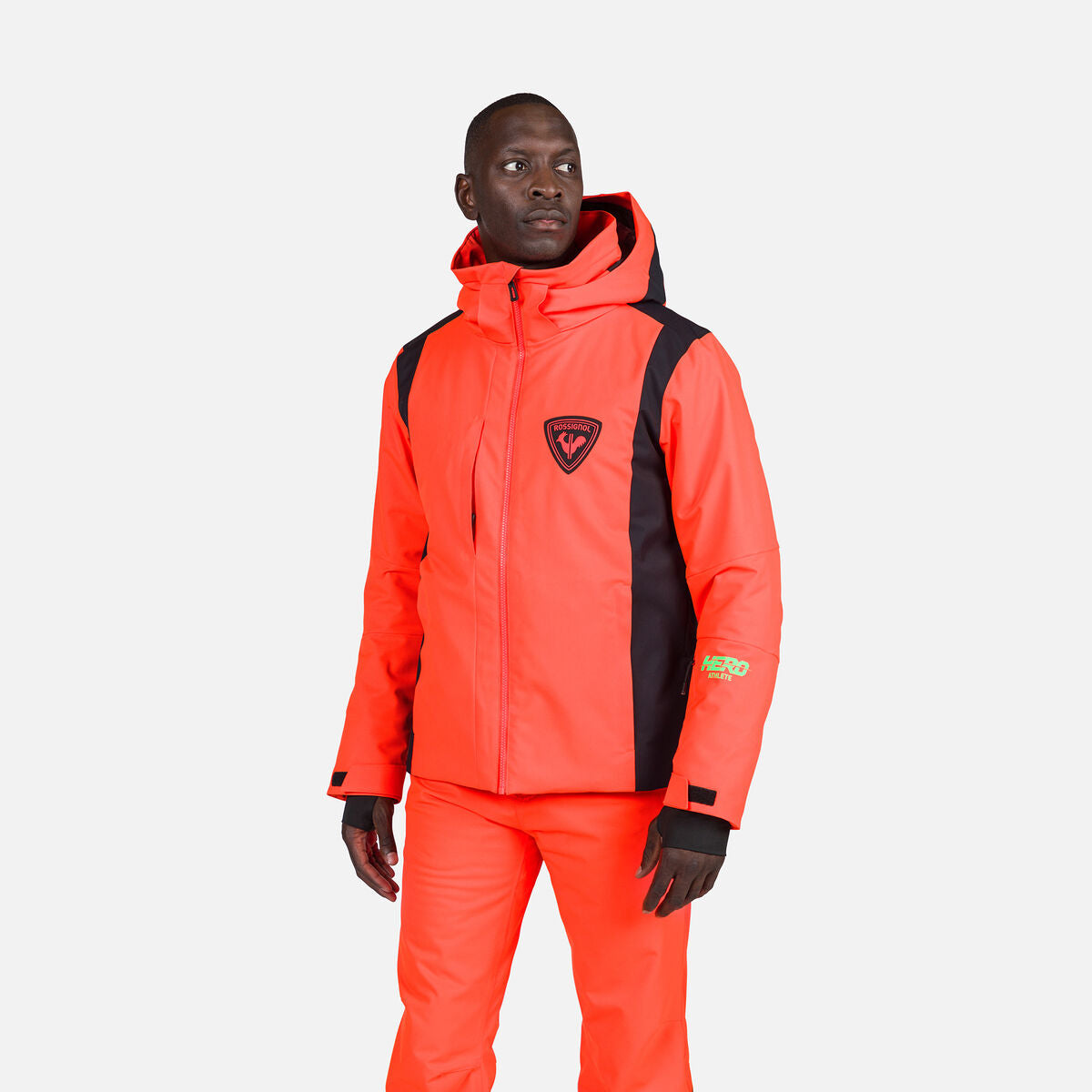 Geaca schi barbati Rossignol HERO VELIKA Neon red