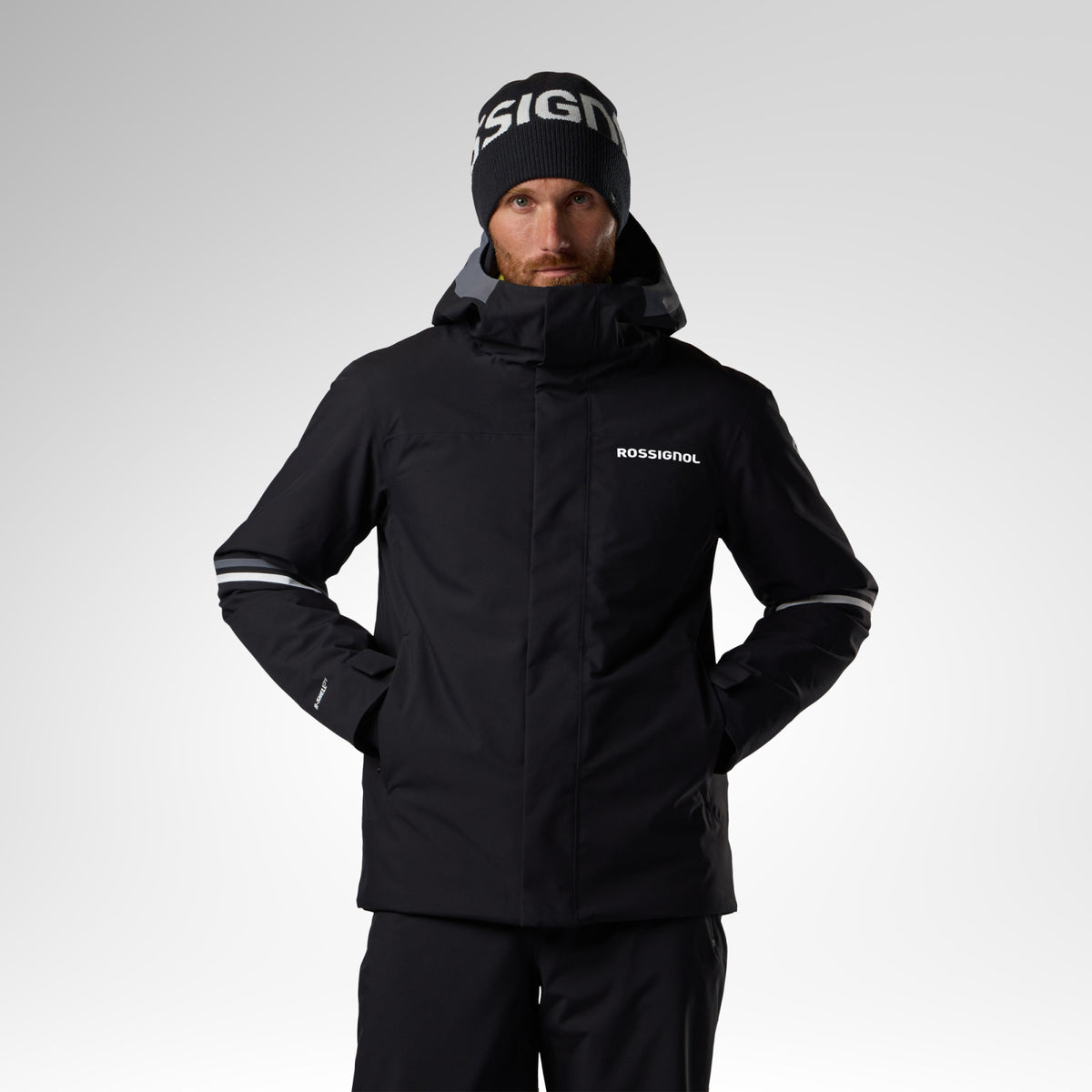 Geaca schi barbati Rossignol - M Strawpile insulated - Black