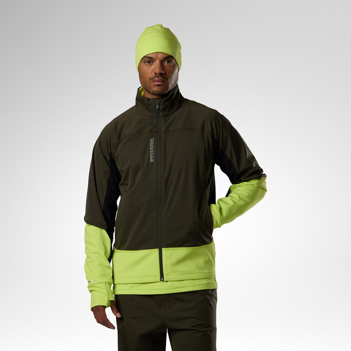Geaca schi barbati Rossignol - M Venon softshell - Olive shadow