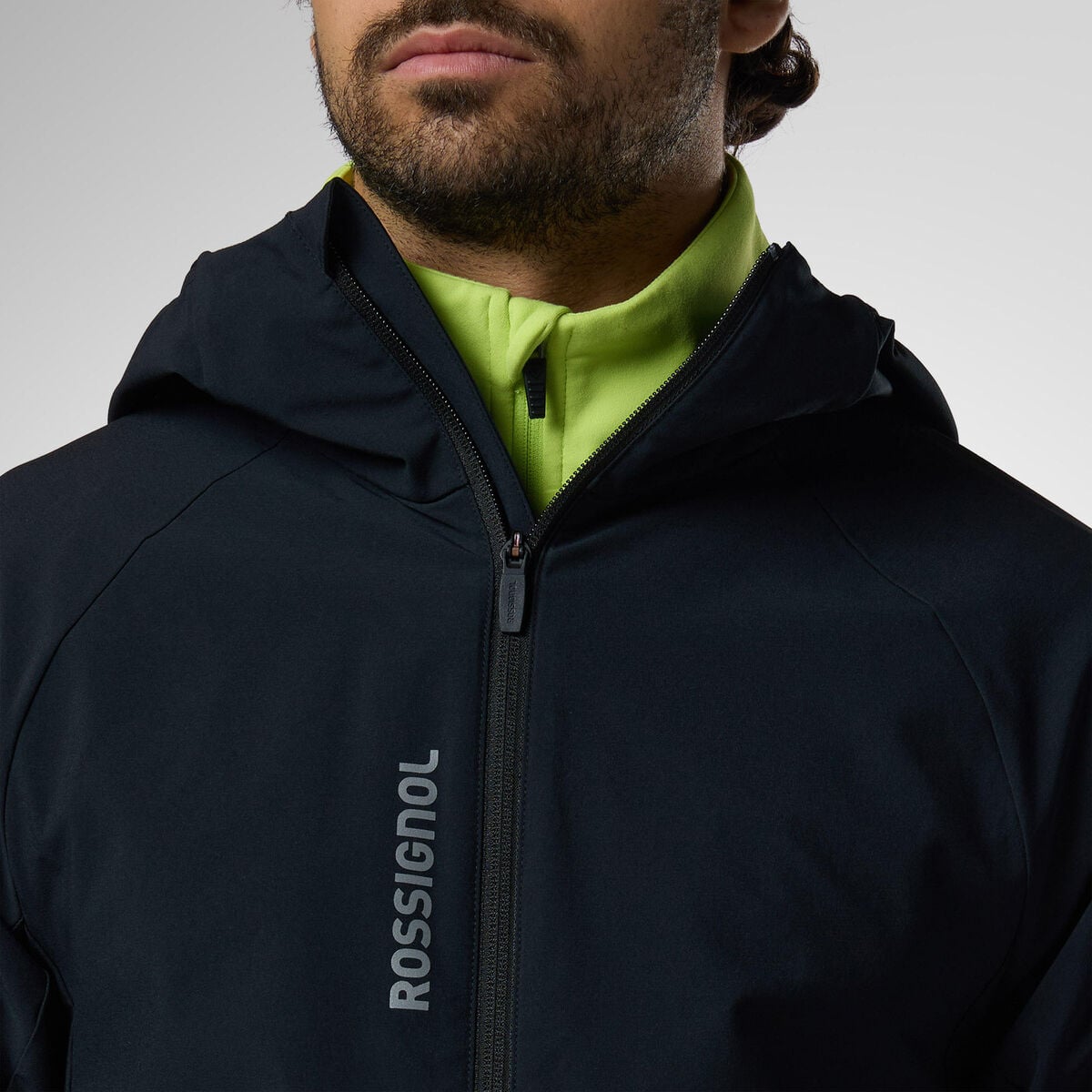Geaca schi barbati Rossignol - M Venon wind hoodie - Black