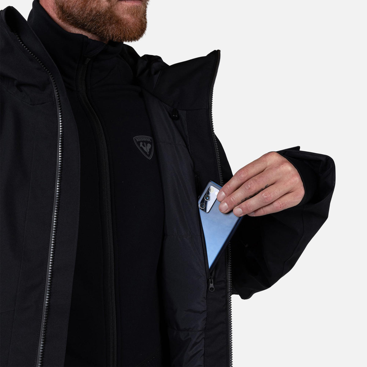 Geaca schi barbati Rossignol ROCHRUN INSULATED Black