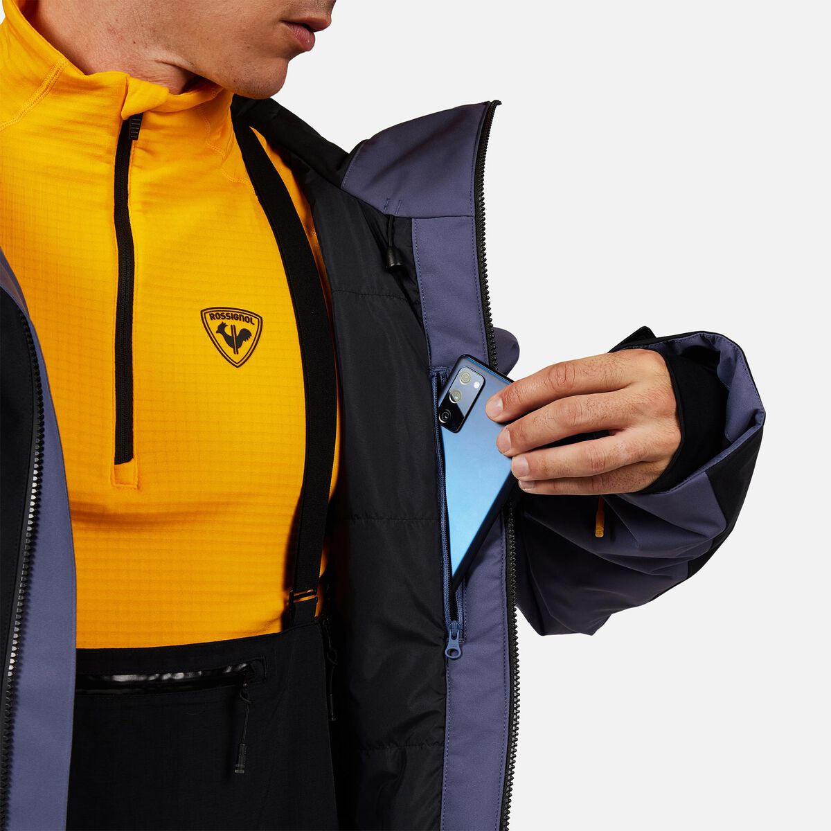 Geaca schi barbati Rossignol ROCHRUN NL INSULATED True Night Blue