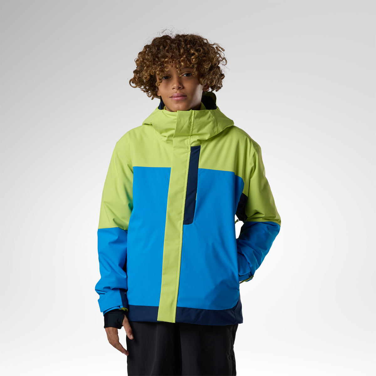 Geaca schi copii Jr Rossignol Wispile insulated - Wild lime