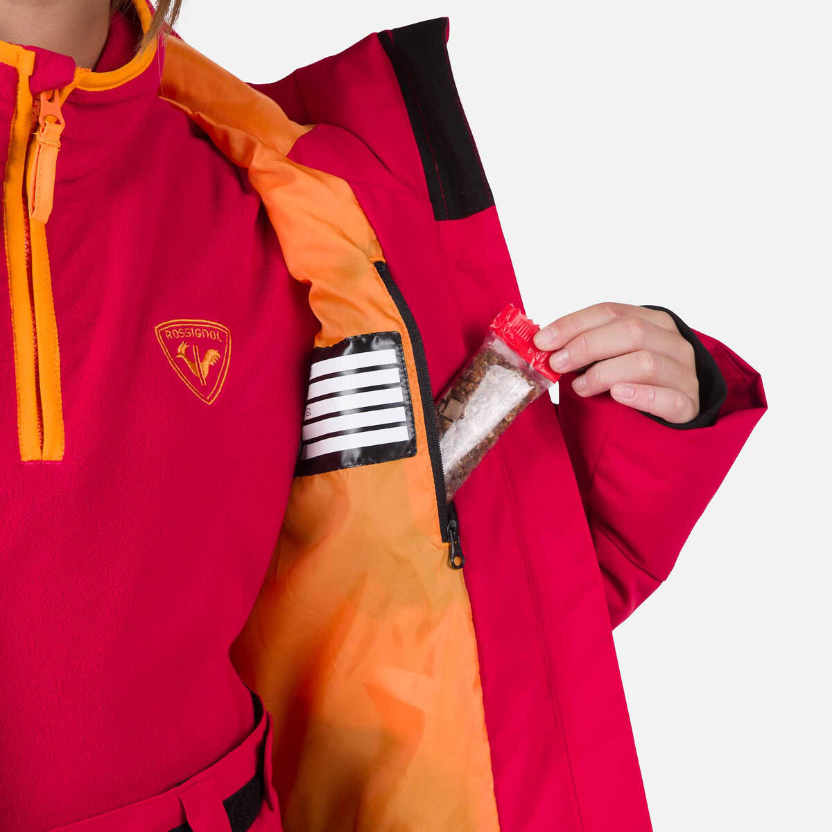 Geaca schi copii Rossignol GIRL STACI Ruby red