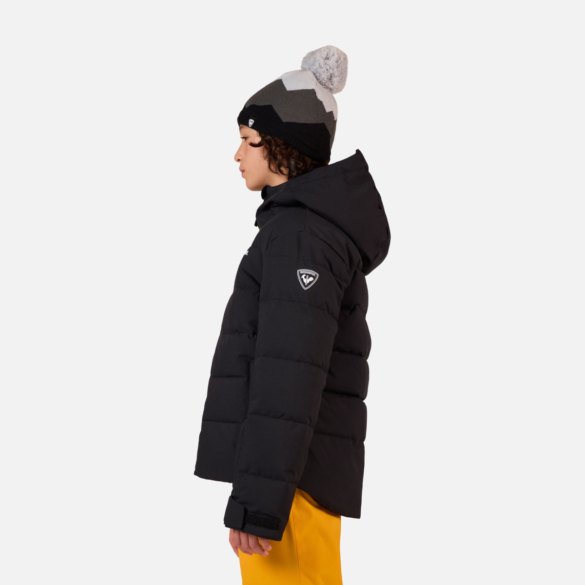 Geaca schi copii Rossignol BOY SIZ QUILTED Black