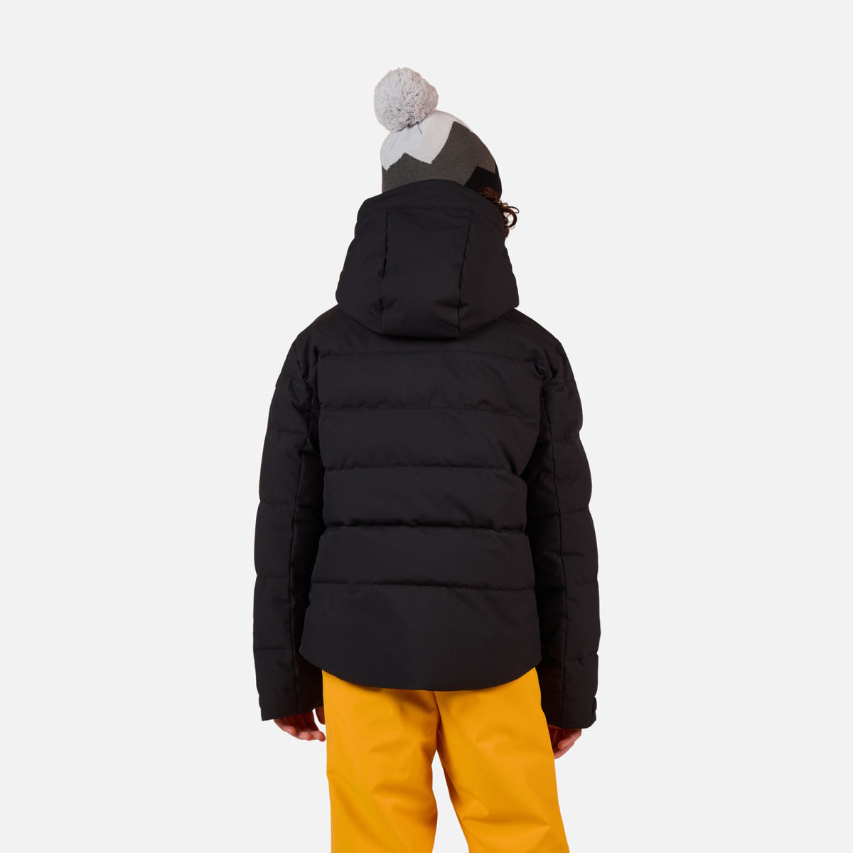 Geaca schi copii Rossignol BOY SIZ QUILTED Black