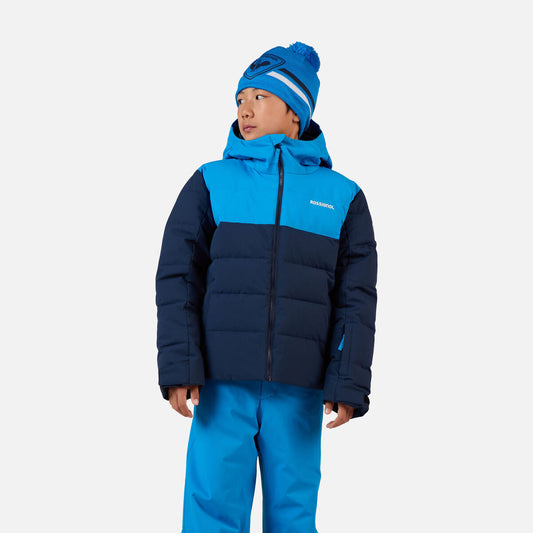 Geaca schi copii Rossignol BOY SIZ QUILTED Dark Navy