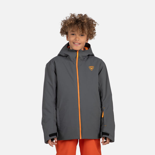 Geaca schi copii Rossignol JR STRAWPILE Onyx Grey