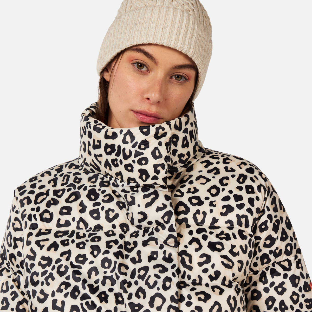 Geaca dama Rossignol ARETU ALLOVER DOWN Nature Wild Leopard