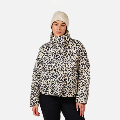 Geaca dama Rossignol ARETU ALLOVER DOWN Nature Wild Leopard