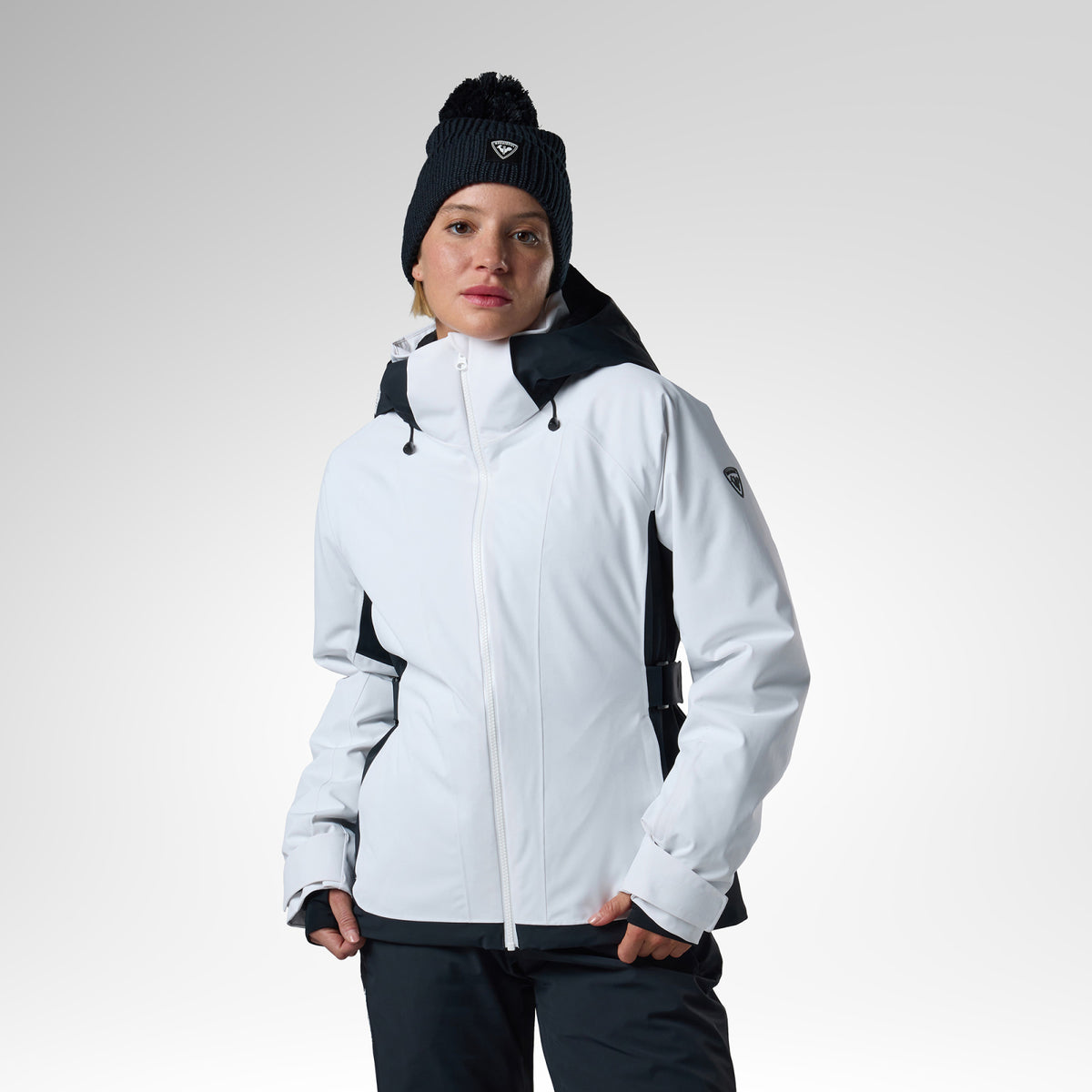 Geaca schi dama Rossignol - W 4WS Blackside insulated - Black white