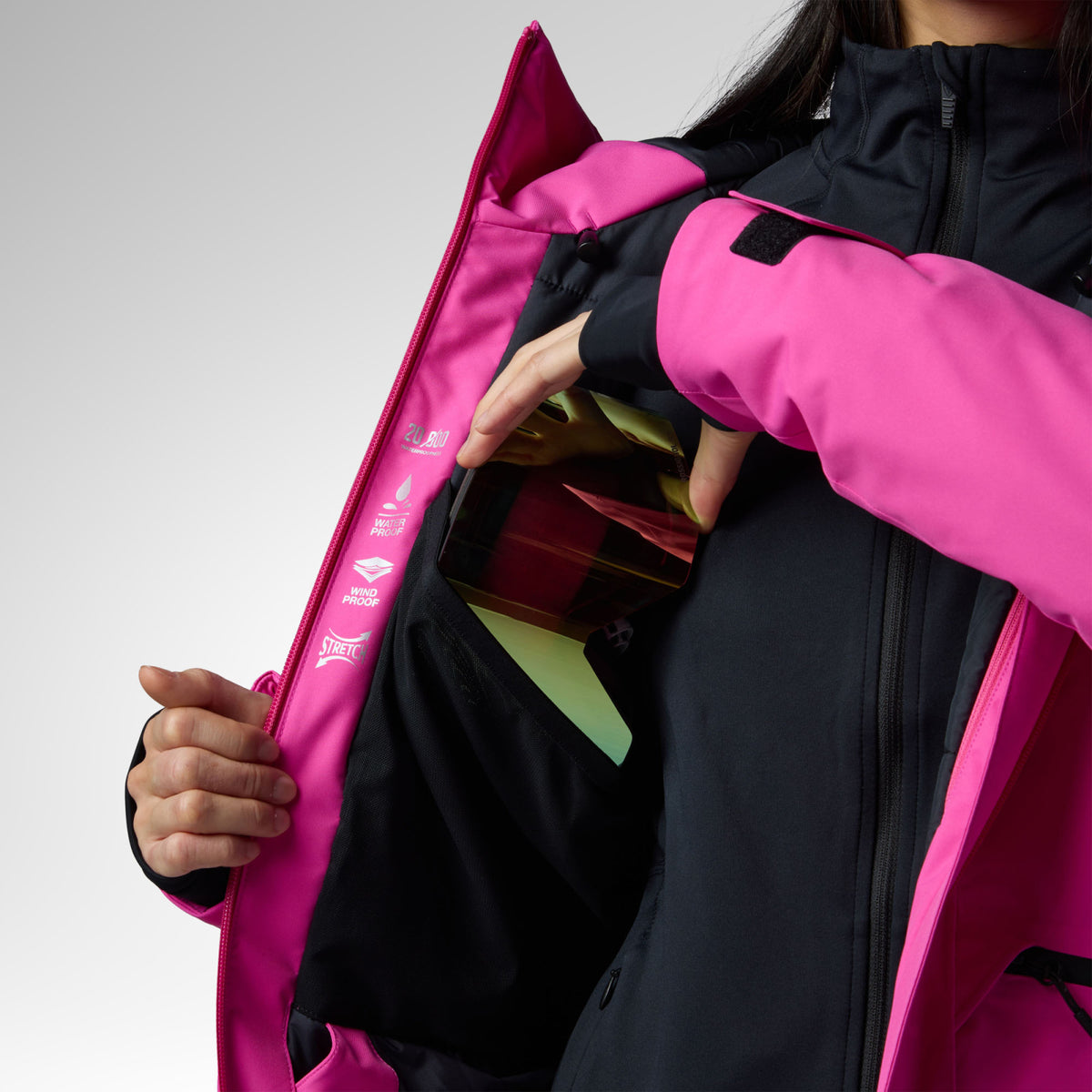 Geaca schi dama Rossignol - W Rochrun insulated - Electric fuchsia