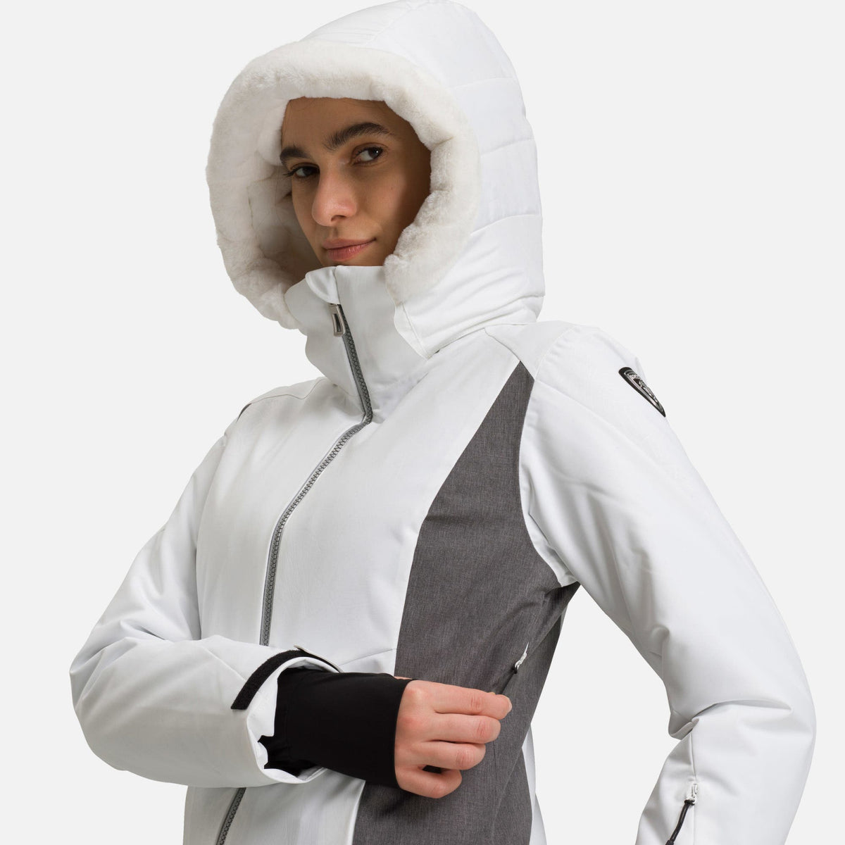 Geaca schi dama Rossignol W CONTROLE White