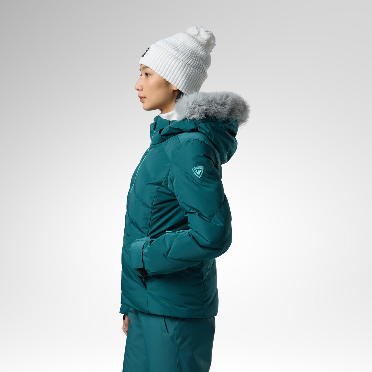 Geaca schi dama Rossignol - W staci insulated - Transformative teal pearly