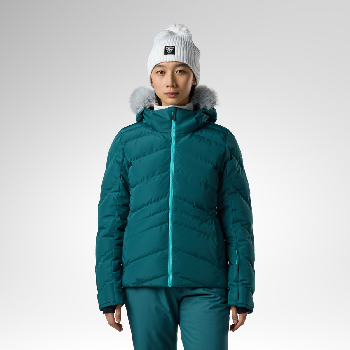 Geaca schi dama Rossignol - W staci insulated - Transformative teal pearly