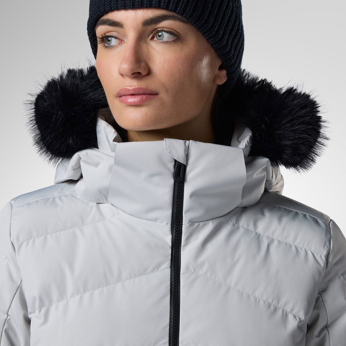 Geaca schi dama Rossignol - W Staci insulated - Silver pearly