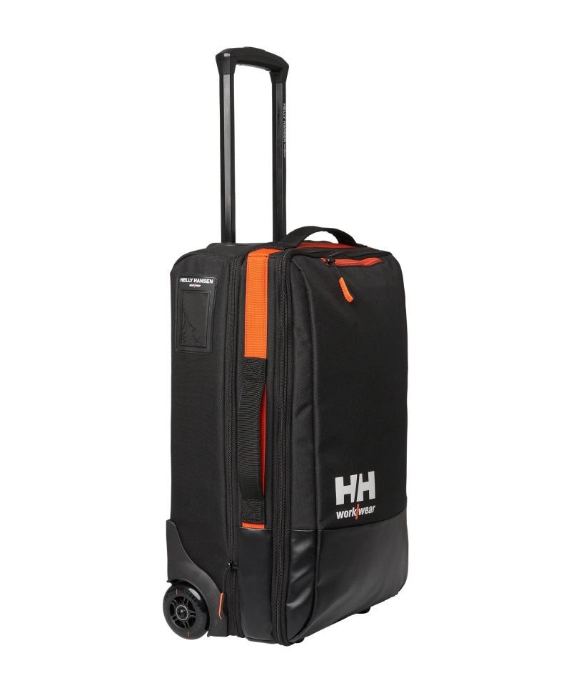 Geanta voiaj cu role Helly Hansen Kensington 45 litri, 5 compartimente, impermeabila, neagra, STD