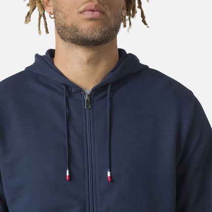 Hanorac barbati Rossignol LOGO SWEAT FZ HOOD FL - Dark navy