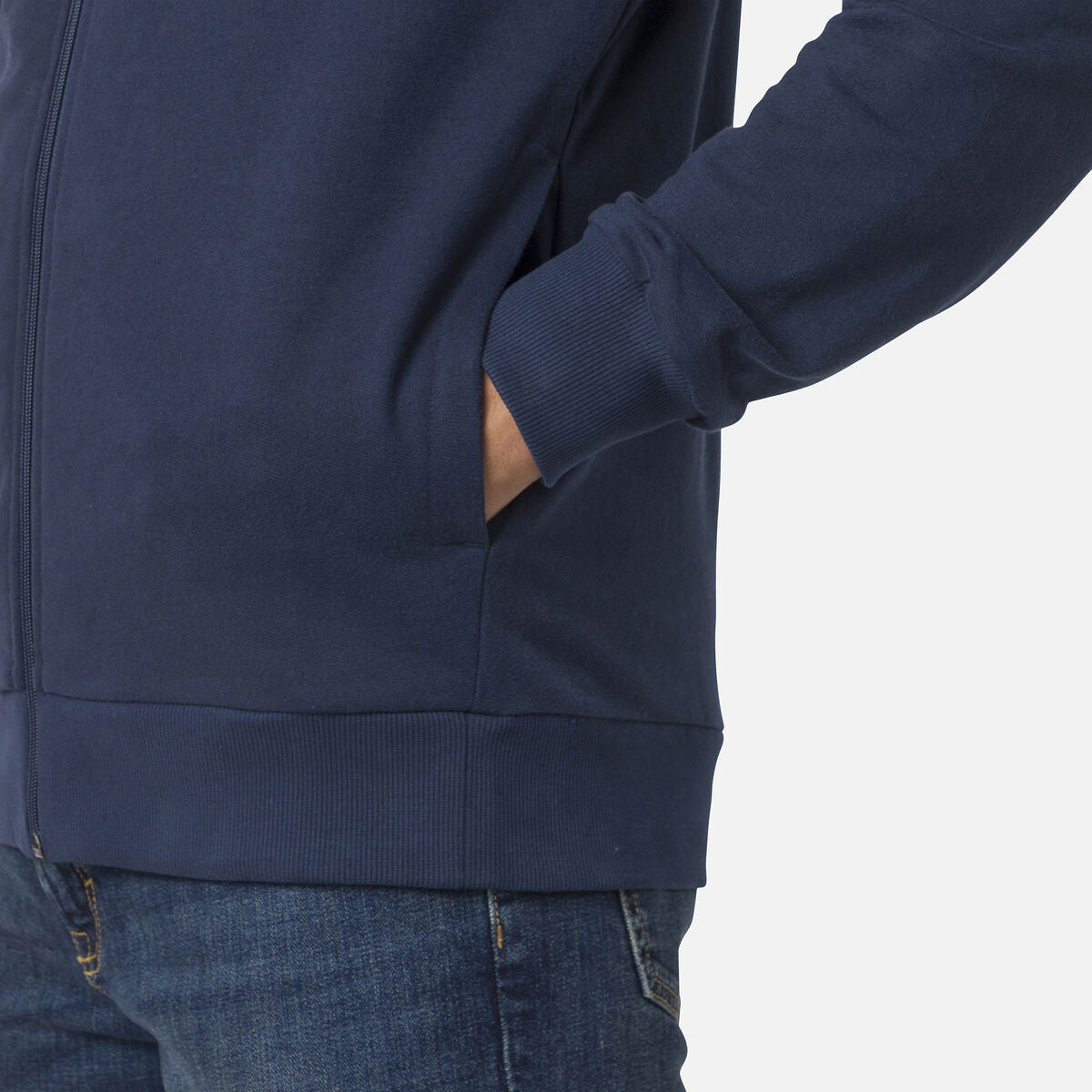Hanorac barbati Rossignol LOGO SWEAT FZ HOOD FL - Dark navy