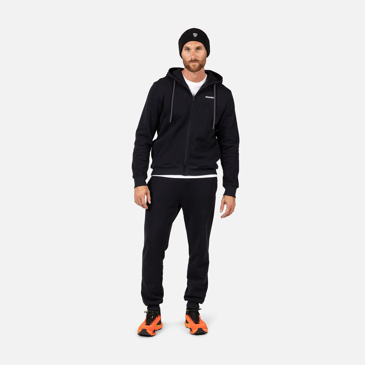 Hanorac barbati Rossignol Presset Full-Zip Hooded- Black