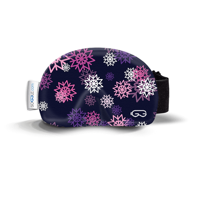 Husa ochelari SOGGLE snowflakes violet