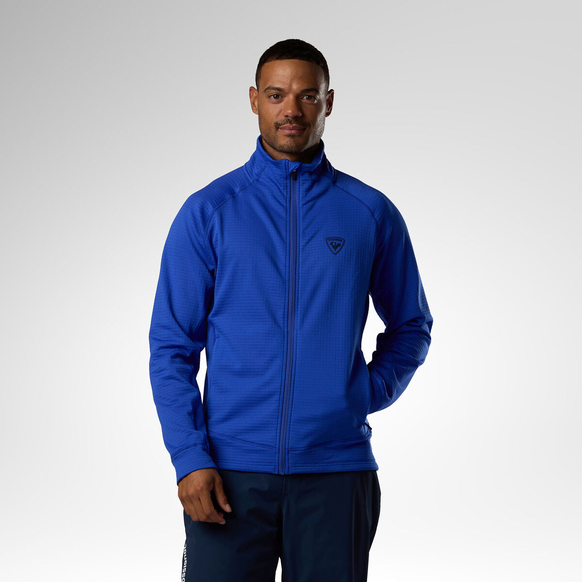 Jacheta barbati Rossignol Blackside fleece fz Dazzle blue