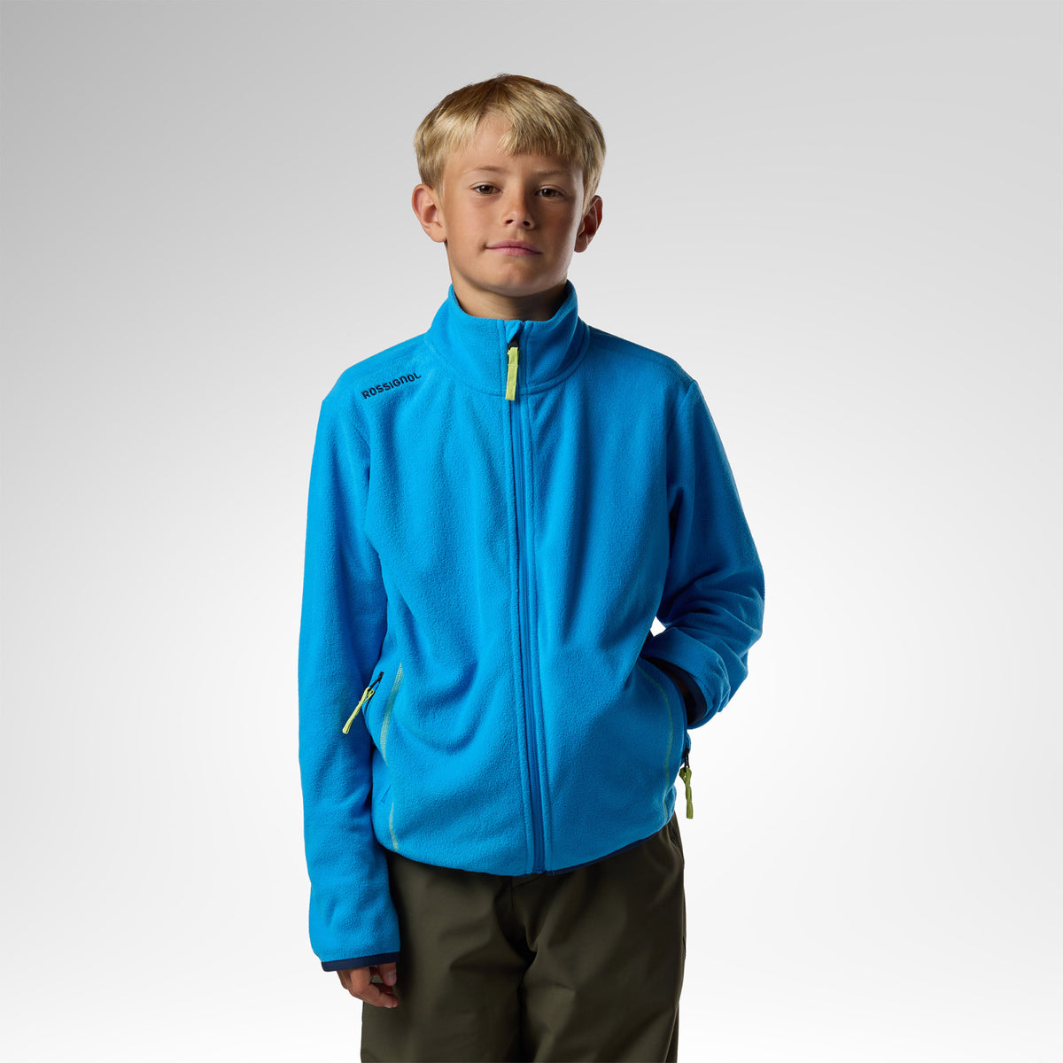 Jacheta copii Rossignol JR polar fleece Blazing blue