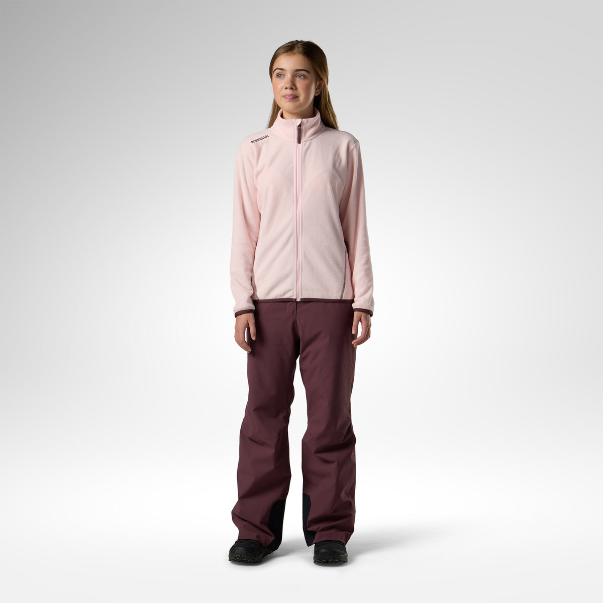 Jacheta copii Rossignol JR polar fleece Pale lilac