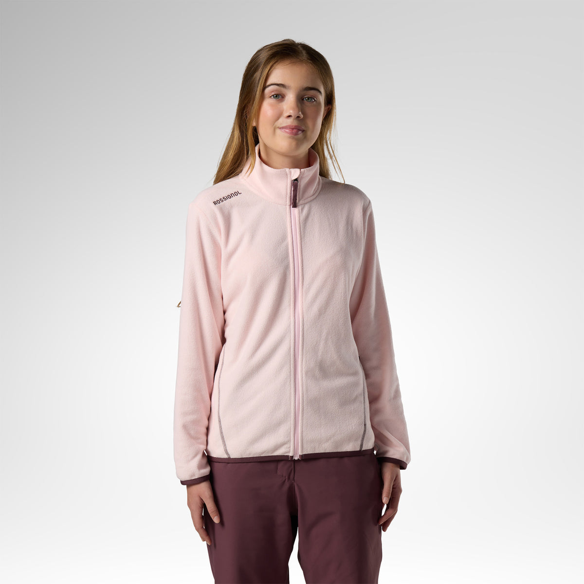Jacheta copii Rossignol JR polar fleece Pale lilac