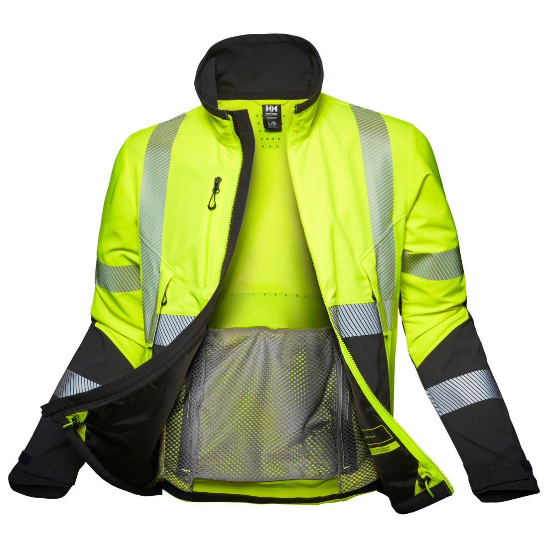 Jacheta reflectorizanta Helly Hansen ICU BRZ CL2, galben negru, 4XL