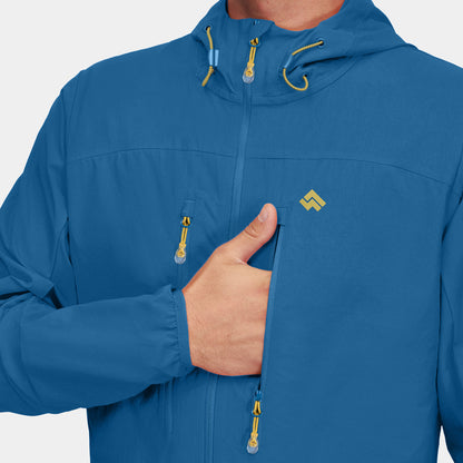 Alpinus Pourri – Jachetă Softshell Bărbați Blue DWR