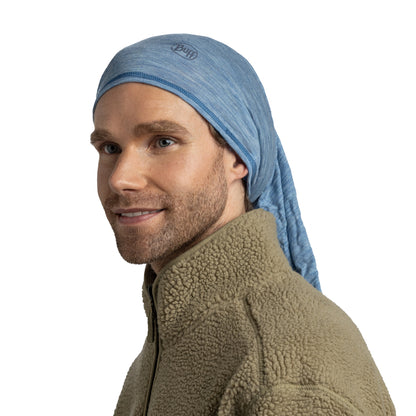Light Weight merino wool Solid Lake Blue