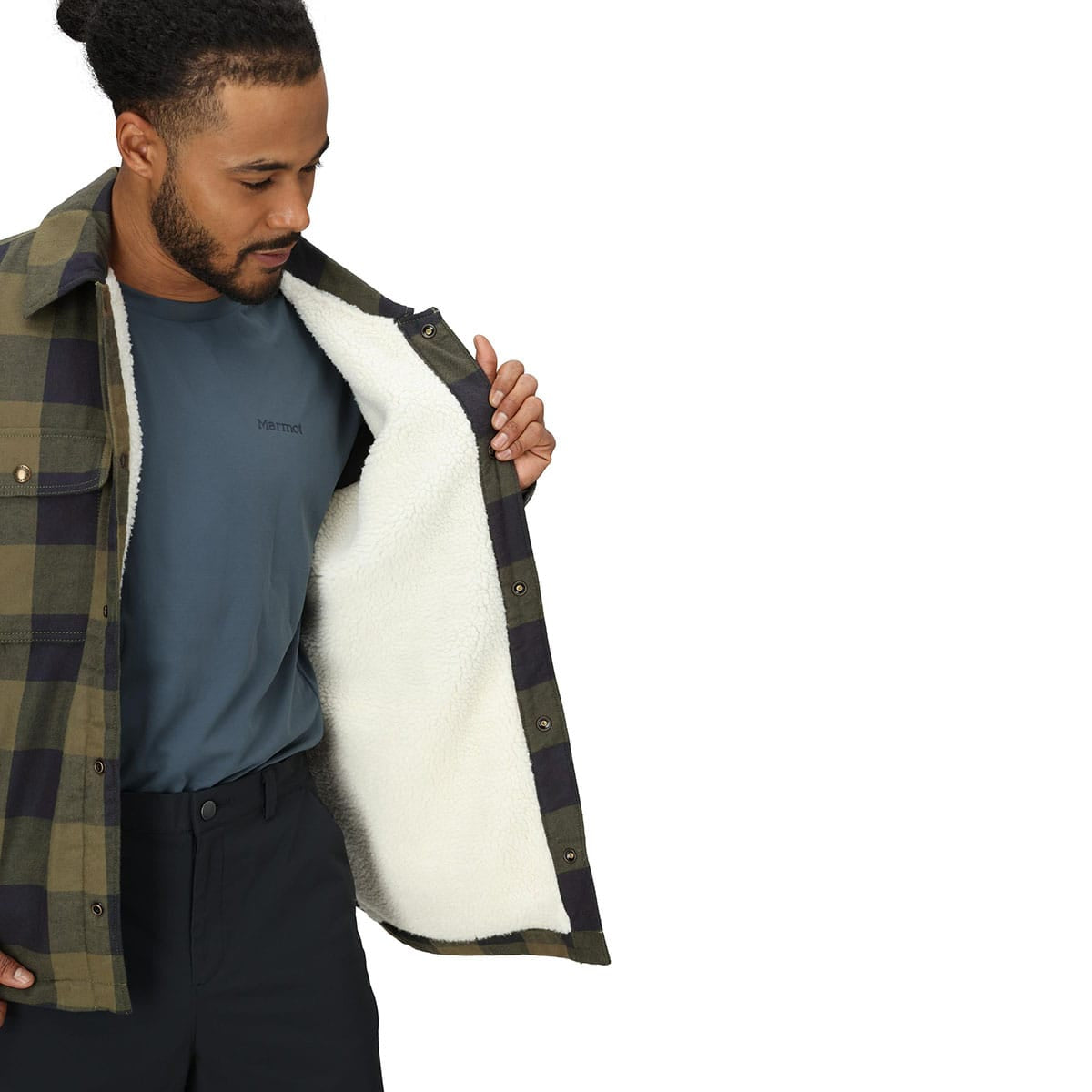 Marmot Ridgefield Sherpa Flannel Geaca Barbati