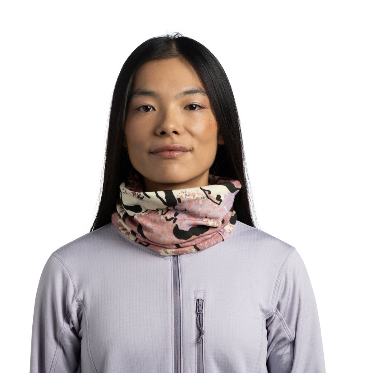 Heavy Weight merino wool digital prints HALLY LILAC ICE