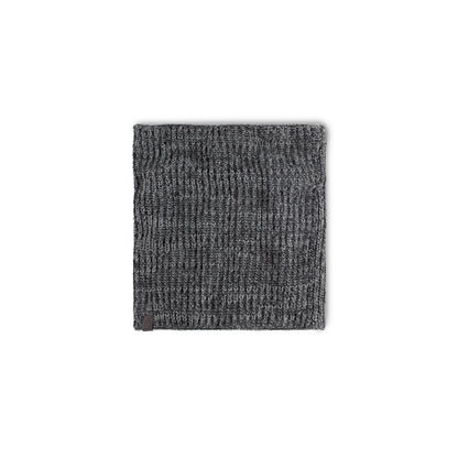 Neckwarmer Fleece crosetat Jarn grey heather