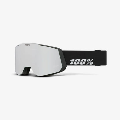 Ochelari schi 100% - SNOWCRAFT HiPER Black Silver-Mirror Silver Lens