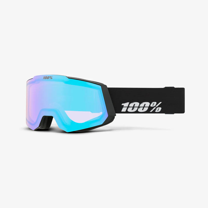 Ochelari schi 100% - SNOWCRAFT HiPER Black Silver-Mirror Silver Lens