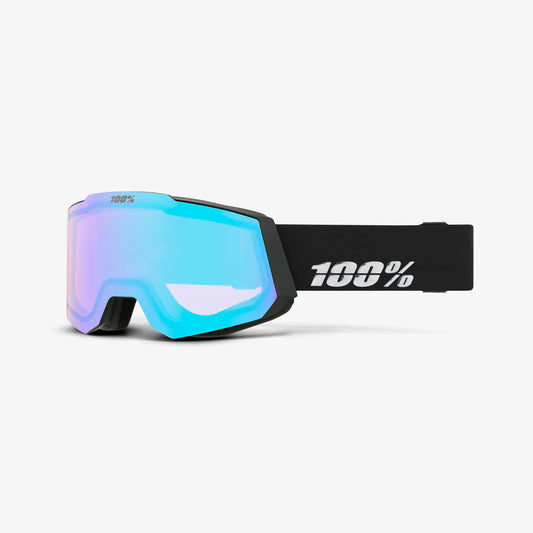 Ochelari schi 100% - SNOWCRAFT HiPER Black Silver-Mirror Silver Lens