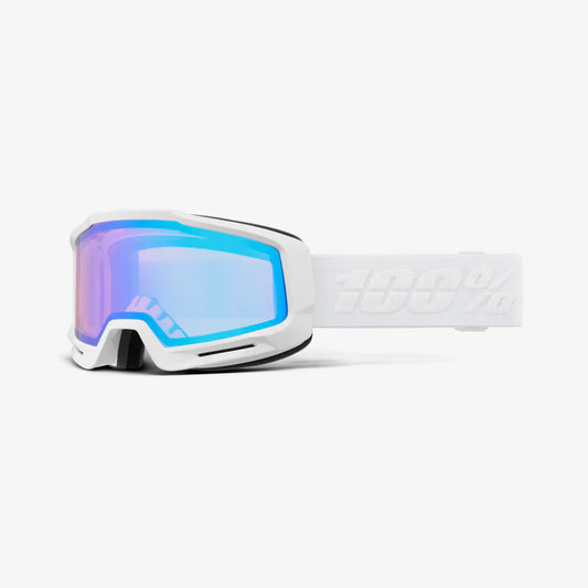 Ochelari schi 100% - OKAN HiPER White Turquoise - Mirror Turquoise Lens