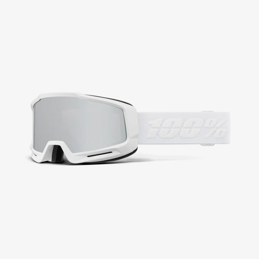 Ochelari schi 100% - OKAN HiPER Goggle White Silver - Mirror Silver Lens