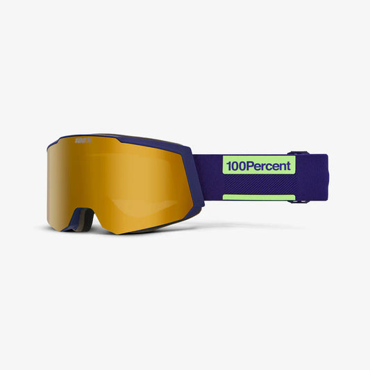 Ochelari schi 100% - SNOWCRAFT S HiPER - Eggplant - Mirror Green Lens